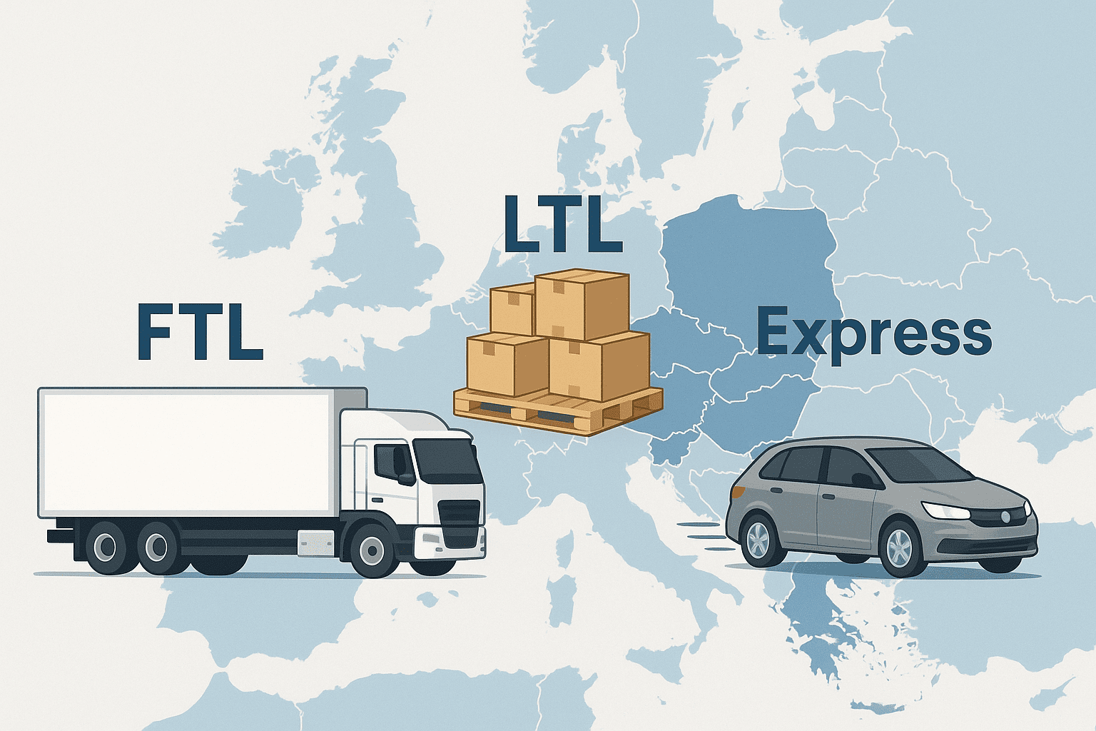 Benelux Komple (FTL) Lojistik, Parsiyel (LTL) Lojistik ve Express Minivan Servisleri