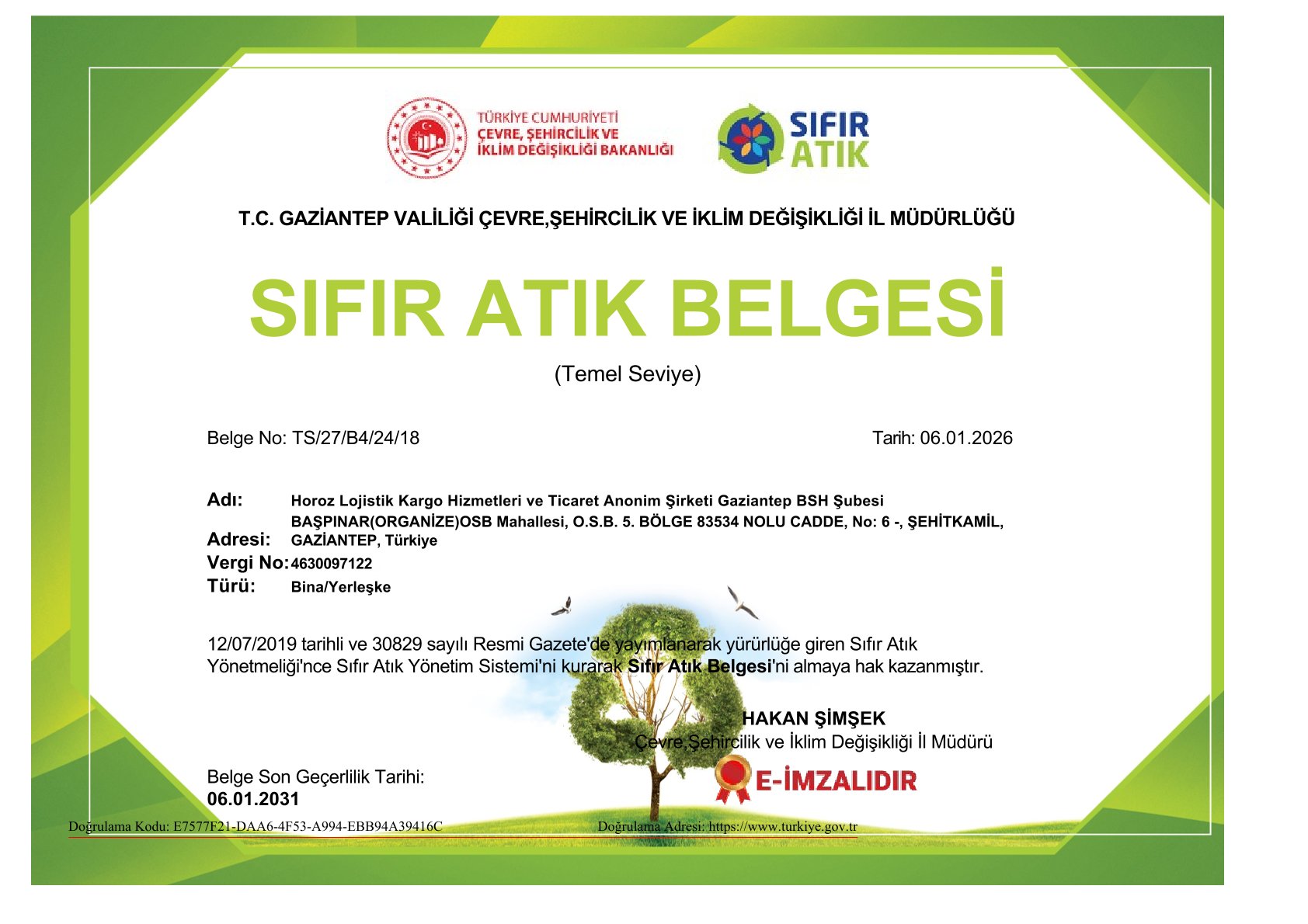 SIFIR ATIK