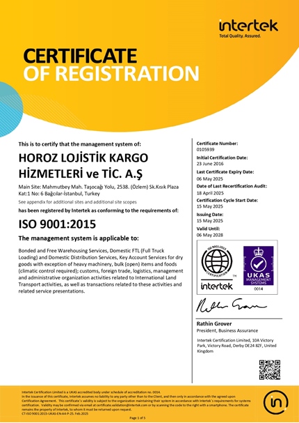 ISO 9001:2015 KALİTE YÖNETİM SİSTEMİ