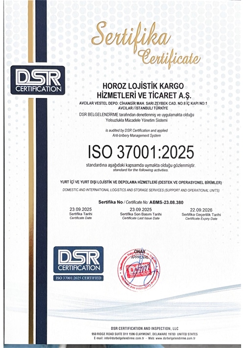 ISO 37001 RÜŞVET VE YOLSUZLUKLA MÜCADELE YÖNETİM SİSTEMİ