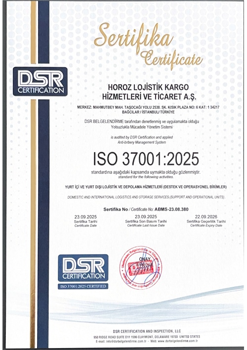 ISO 37001 RÜŞVET VE YOLSUZLUKLA MÜCADELE YÖNETİM SİSTEMİ