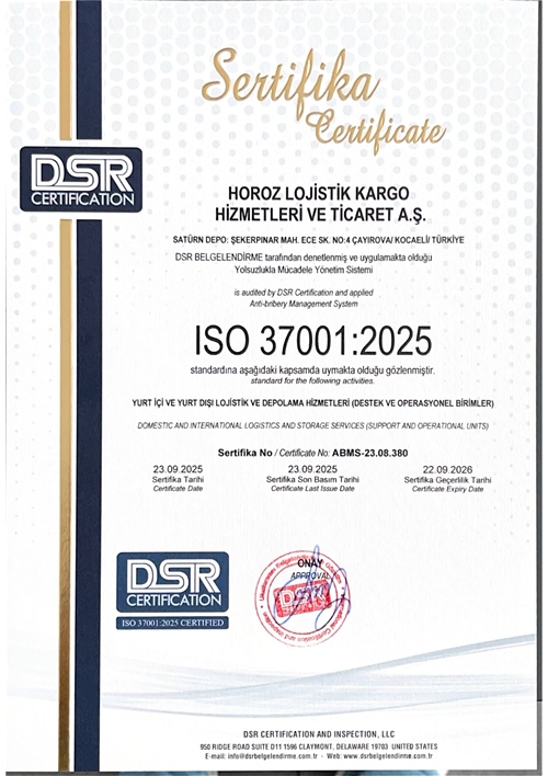 ISO 37001 RÜŞVET VE YOLSUZLUKLA MÜCADELE YÖNETİM SİSTEMİ